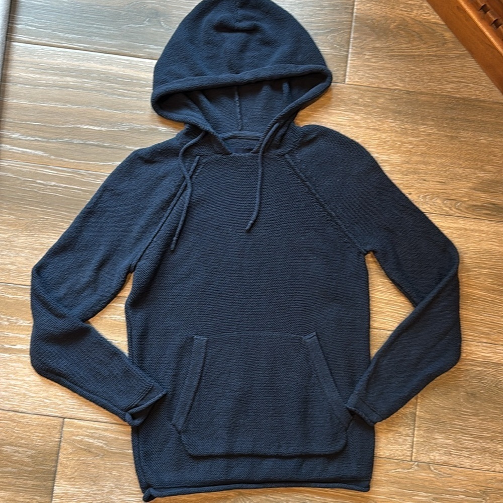 Abercrombie and Fitch navy loungewear women’s cotton blend sweater hoodie sz XS